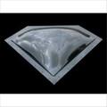 Bri-Rus Spec 27 x 9 In. Neo Angle Skylight Exterior Dome- Smoke B1G-NSL279S